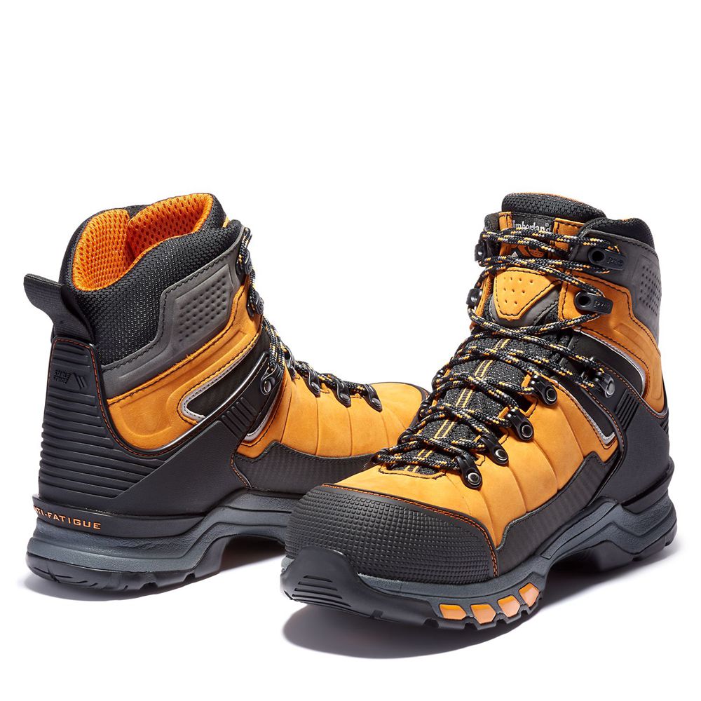 Botas de Trabajo Timberland Hombre Pro® Hypercharge Trd Waterproof Composite-Toe Naranjas/Negras - C